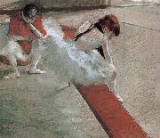 Edgar Degas Dancer have a break oil painting artist